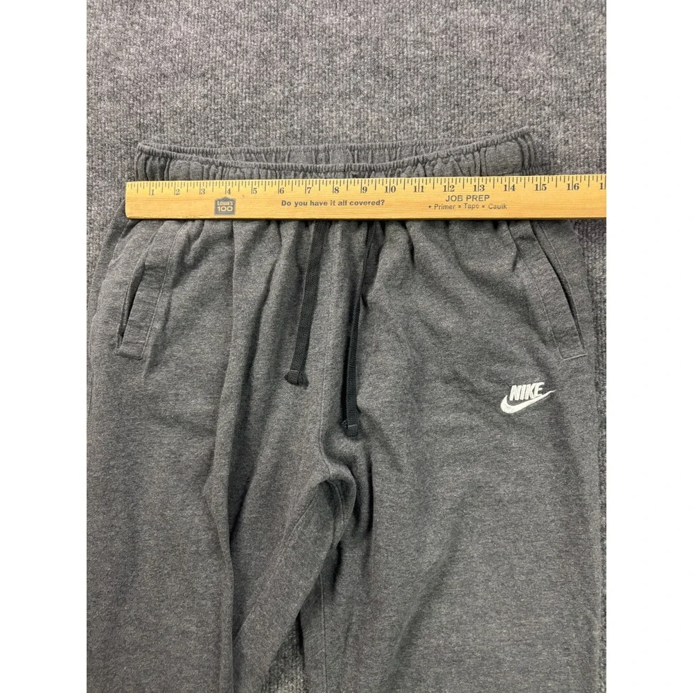 Nike Jogger Sweatpants Mens Large Gray Cotton Drawstring Athletic